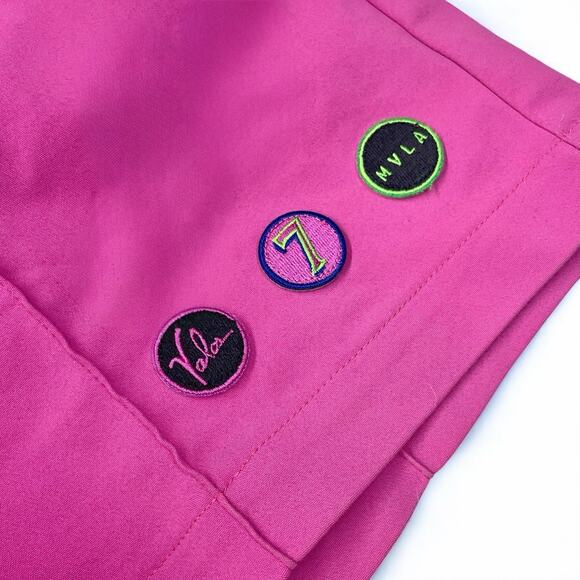 Valas Los Angeles MVLA Collab Bowler Shorts XS-S Jacquard Pocket Logo Made In LA - Picture 7 of 8